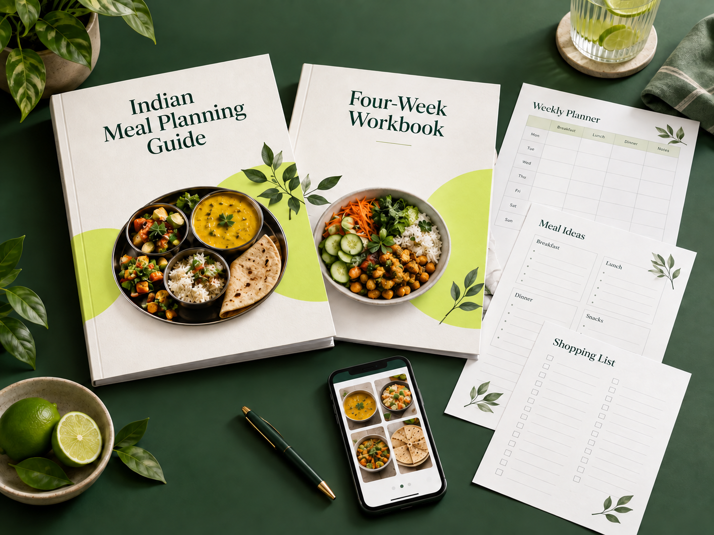 Indian meal planning guide and four-week workbook toolkit